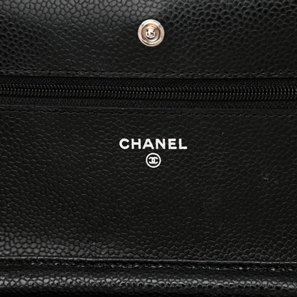 Chanel Caviar Quilted Wallet On Chain WOC Black 6 of 11