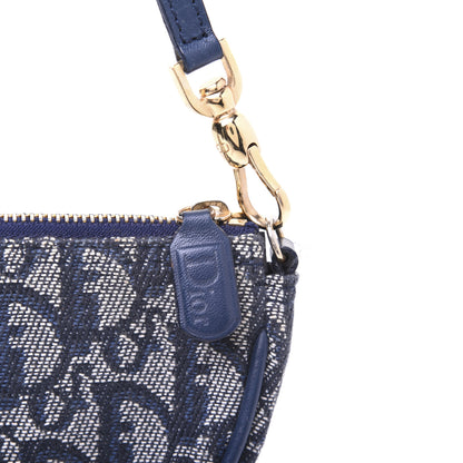 Christian Dior Monogram Mini Saddle Pochette Navy 11 of 11