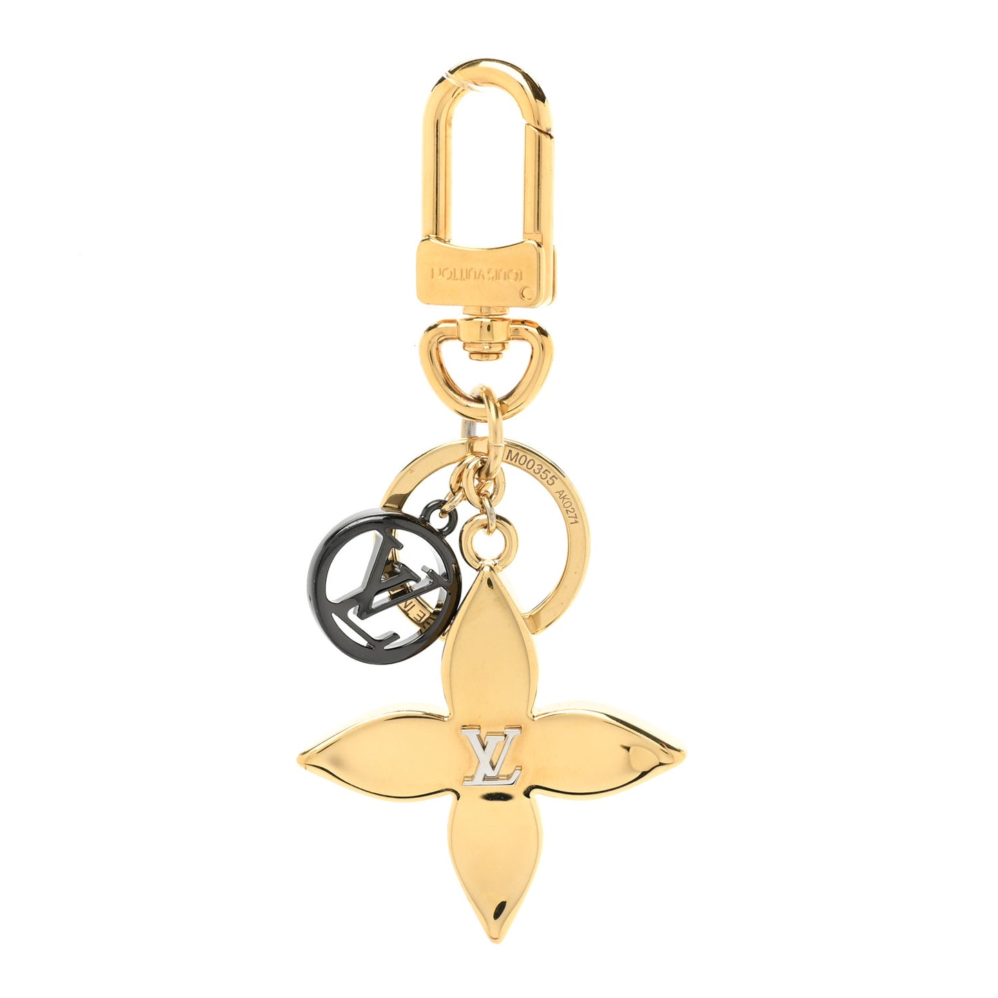 Blossom Dream Bag Charm Key Holder Gold