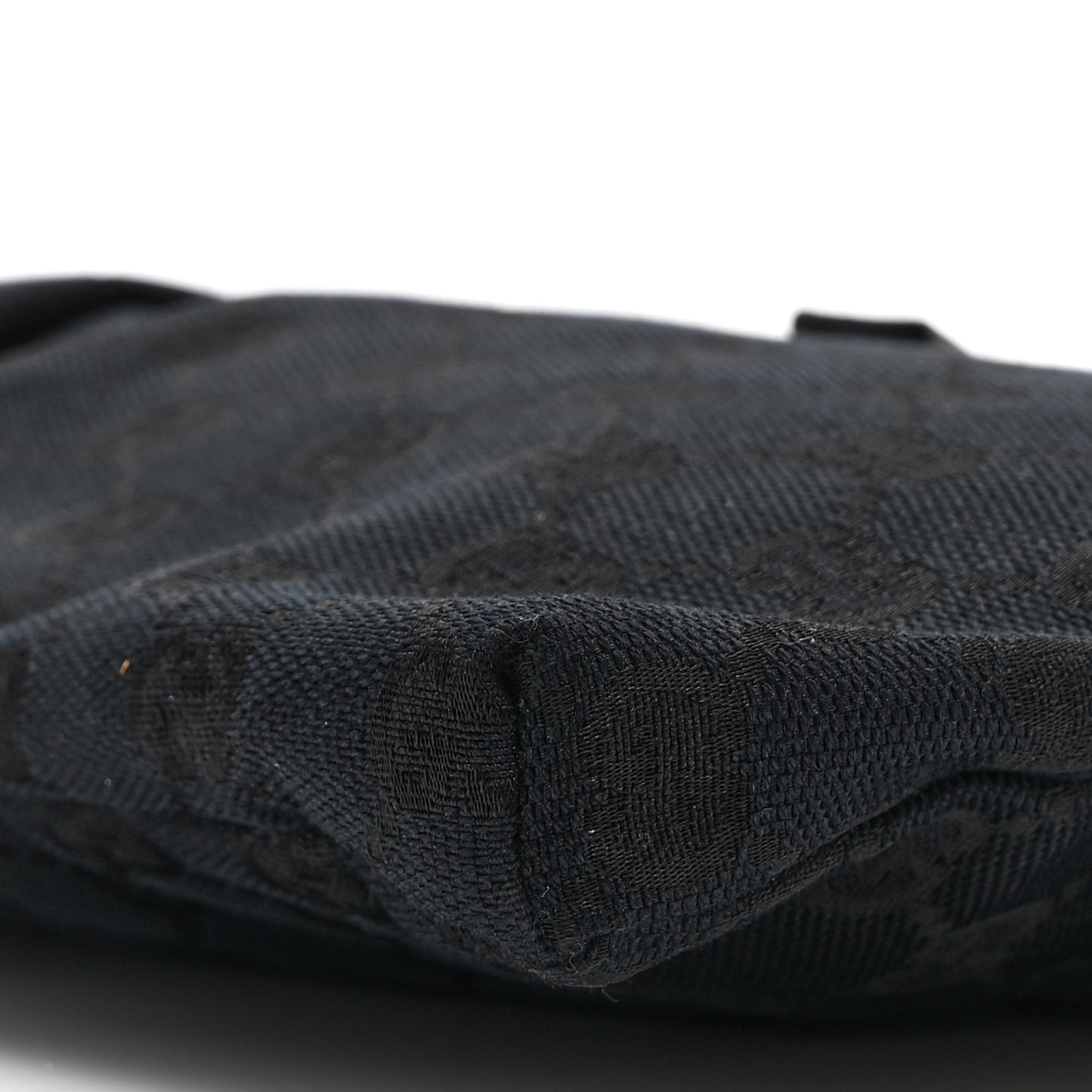 GG Monogram Double Pocket Belt Bag Black