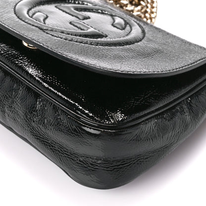 Gucci Vernice Naplack Small Soho Flap Crossbody Black 11 of 11
