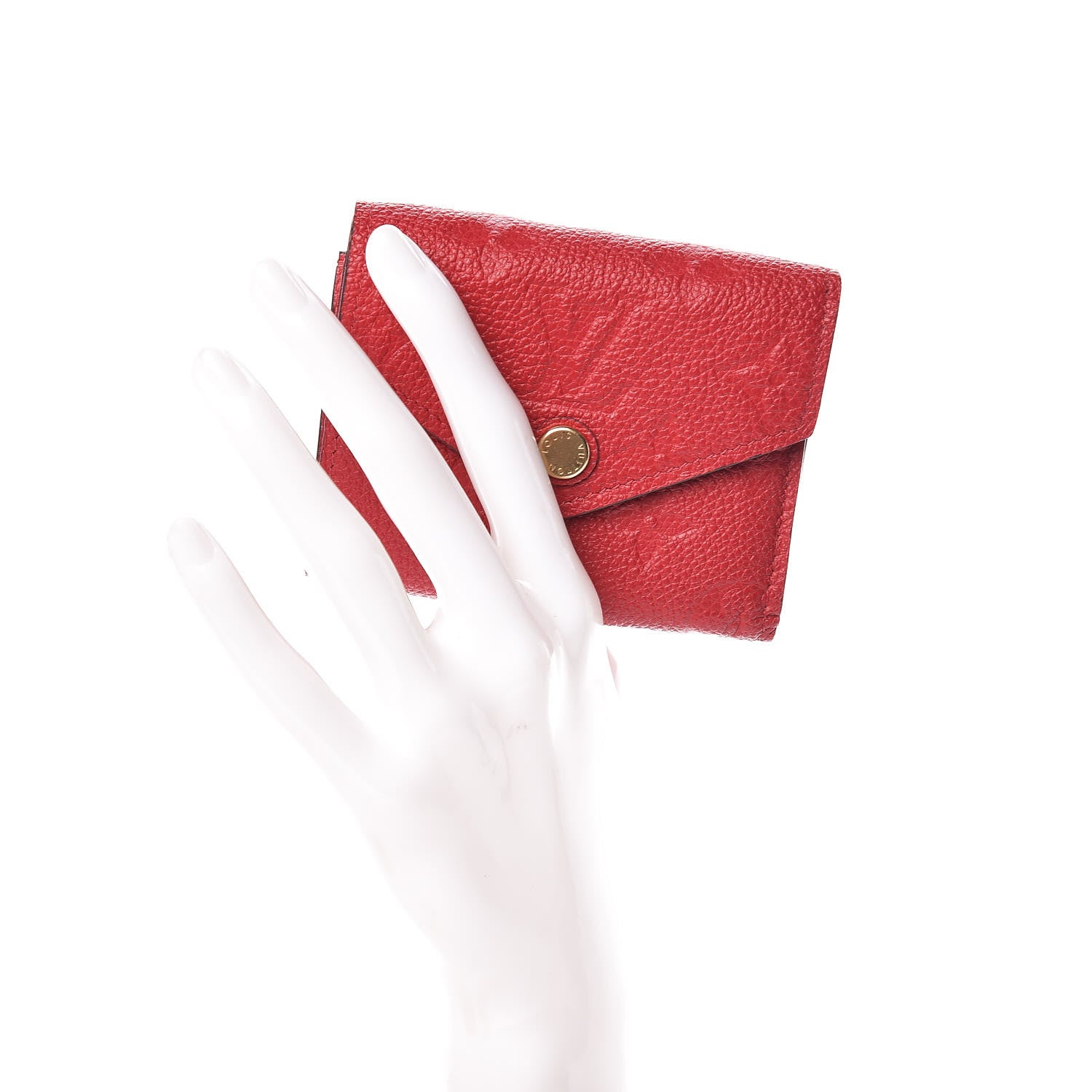 Louis Vuitton Empreinte Zoe Wallet Scarlet 2 of 7