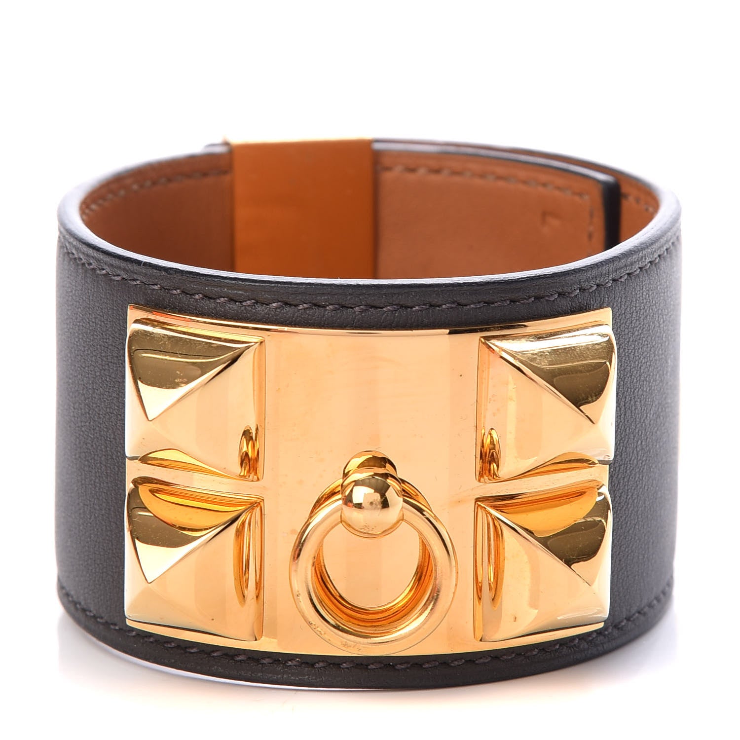 Hermes Swift Collier De Chien CDC Bracelet L Etain 1 of 8