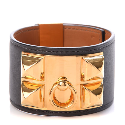 Hermes Swift Collier De Chien CDC Bracelet L Etain 1 of 8