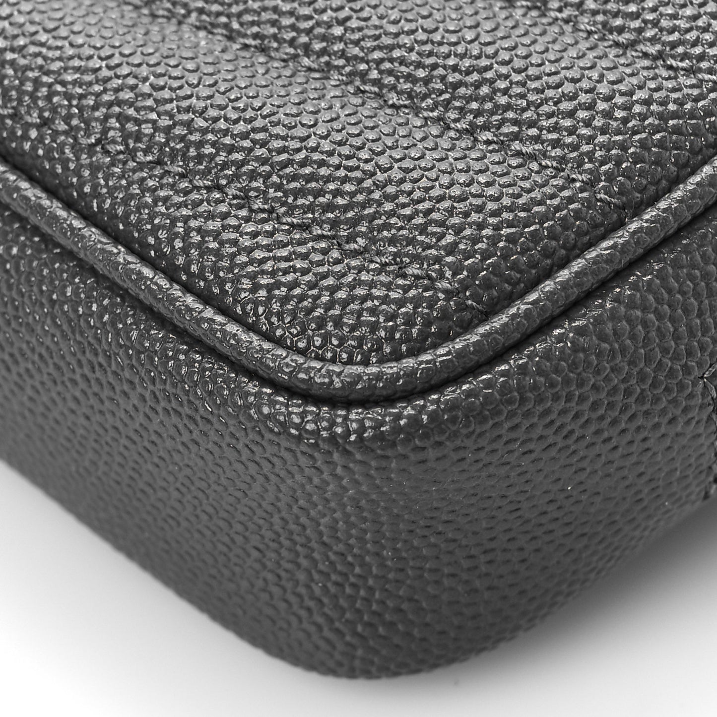Grain De Poudre Matelasse Monogram Baby Lou Camera Bag Dark Smog