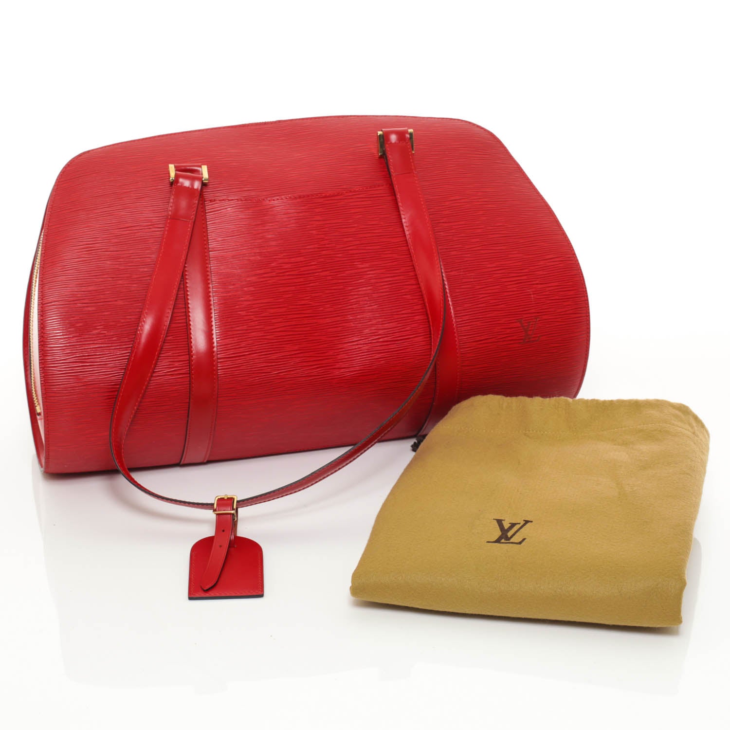 Louis Vuitton Epi Solferino 45 Rouge 3 of 11