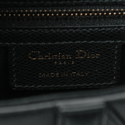 Christian Dior Grained Calfskin Saddle Bag Black 5 of 10