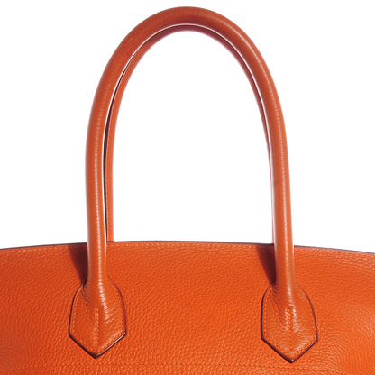 Hermes Taurillon Clemence JPG Birkin 42 Orange 7 of 21