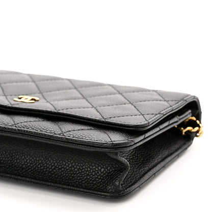 Chanel Caviar Quilted Wallet On Chain WOC Black 11 of 13