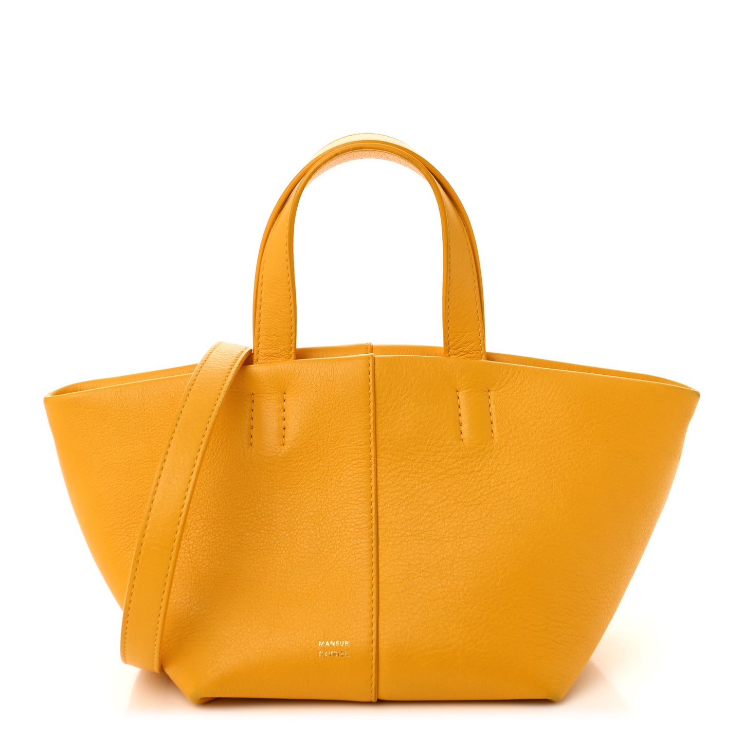Calfskin Mini Tulipano Bag Marigold