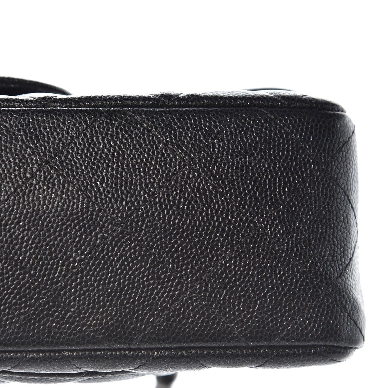 Chanel Metallic Caviar Quilted Mini Rectangular Flap Black 12 of 12