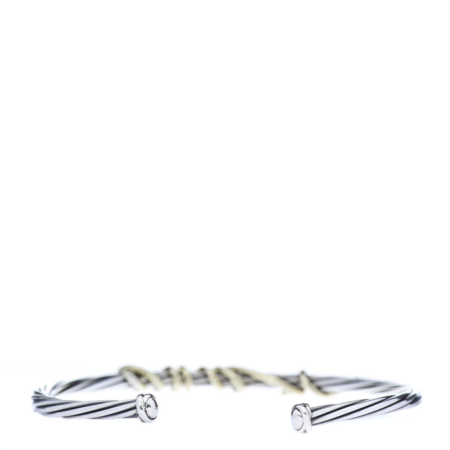 Sterling Silver 14K Yellow Gold DY Whispers Te Amo Bracelet