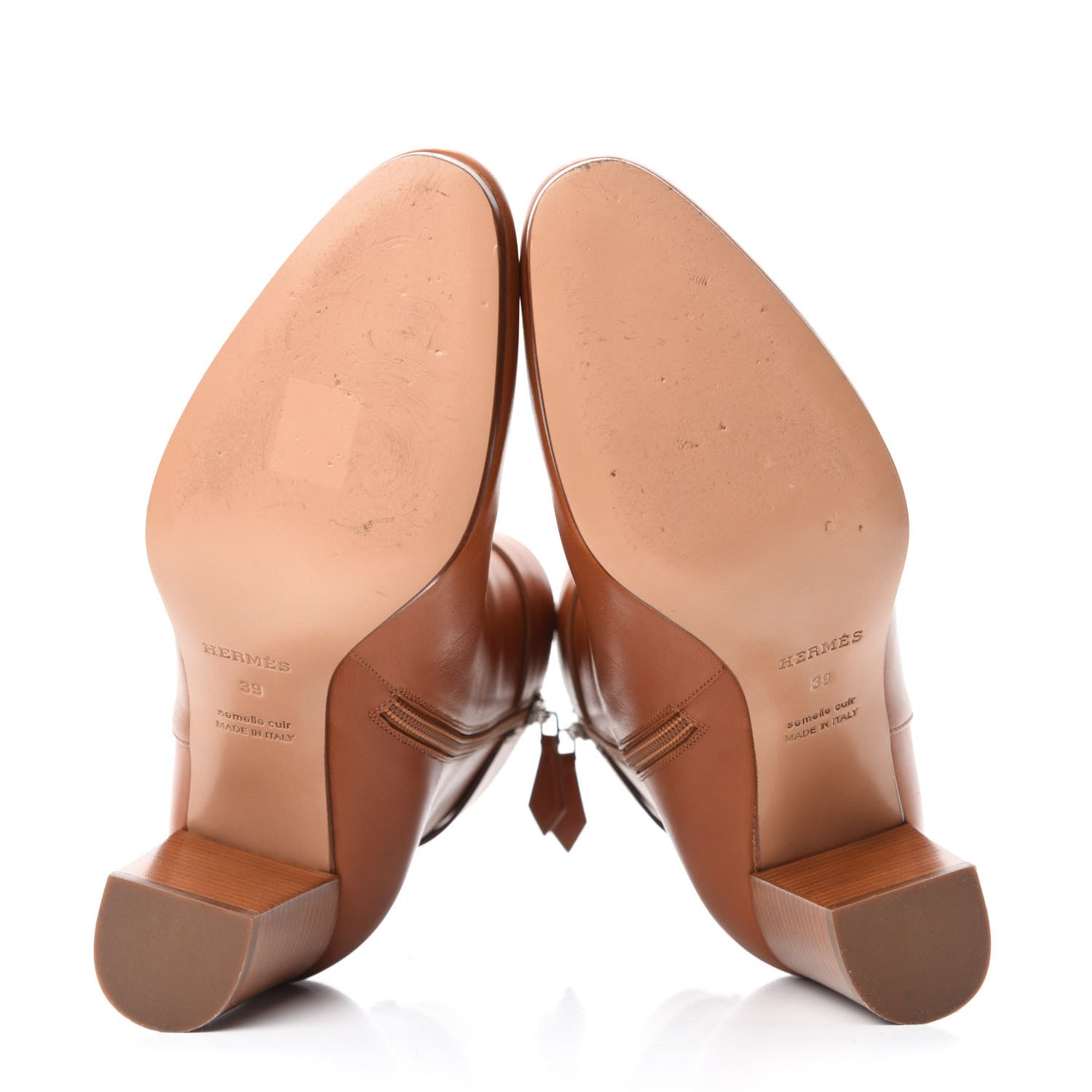 Hermes Calfskin Saint Germain Ankle Boots 39 Gold 5 of 11