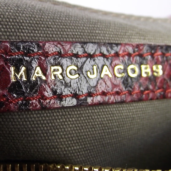 Marc Jacobs Python Embossed Large The Single Bordeaux 7 of 11