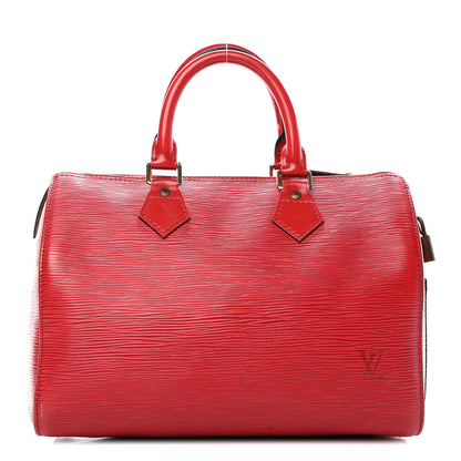 Louis Vuitton Epi Speedy 25 Castillan Red 1 of 9