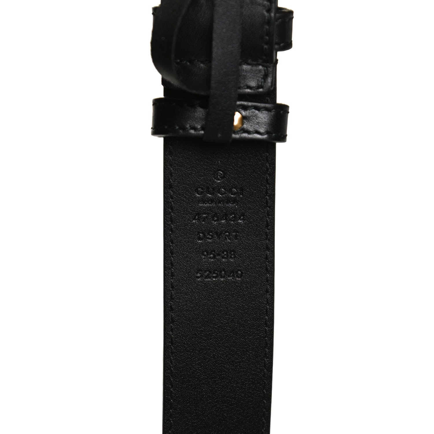 Gucci Calfskin Matelasse GG Marmont Belt Bag 95 38 Black 12 of 12