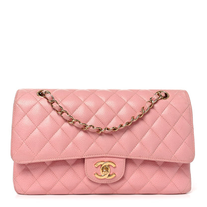 Chanel Caviar Quilted Medium Double Flap Pink 1 of 9