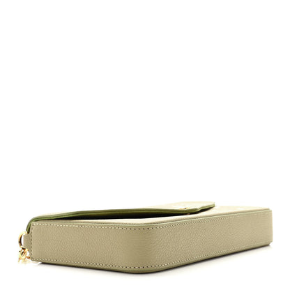 Louis Vuitton Empreinte Monogram Giant Felicie Pochette Khaki Creme 5 of 10