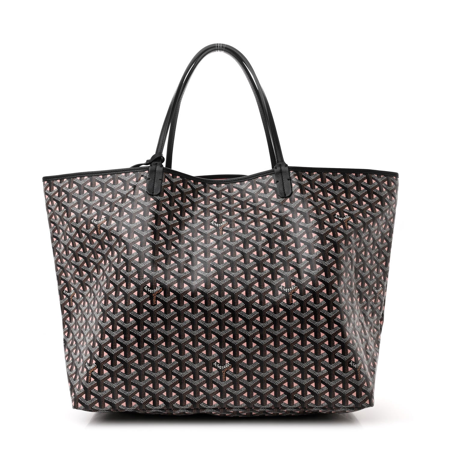Goyard Goyardine Saint Louis Claire Voie GM Black Pink 1 of 12