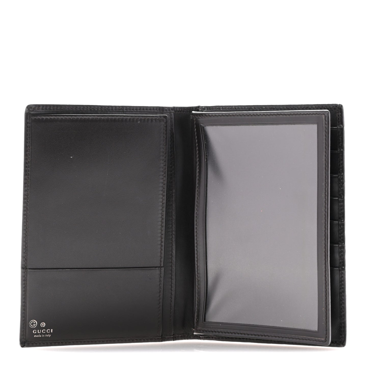 Monogram Passport Wallet Dark Brown