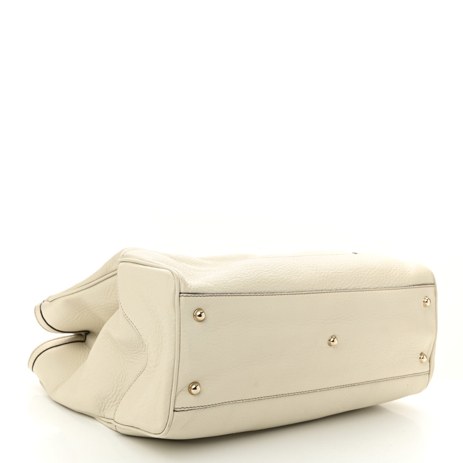 Gucci Grained Calfskin Medium Diana Bamboo Top Handle Tote Ivory 4 of 10