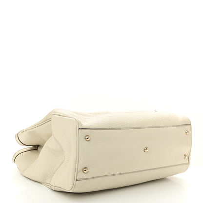 Gucci Grained Calfskin Medium Diana Bamboo Top Handle Tote Ivory 4 of 10