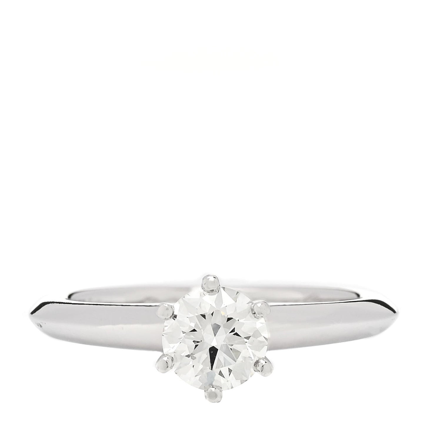 Platinum Diamond .46ct Solitaire Engagement Ring 46 3.75