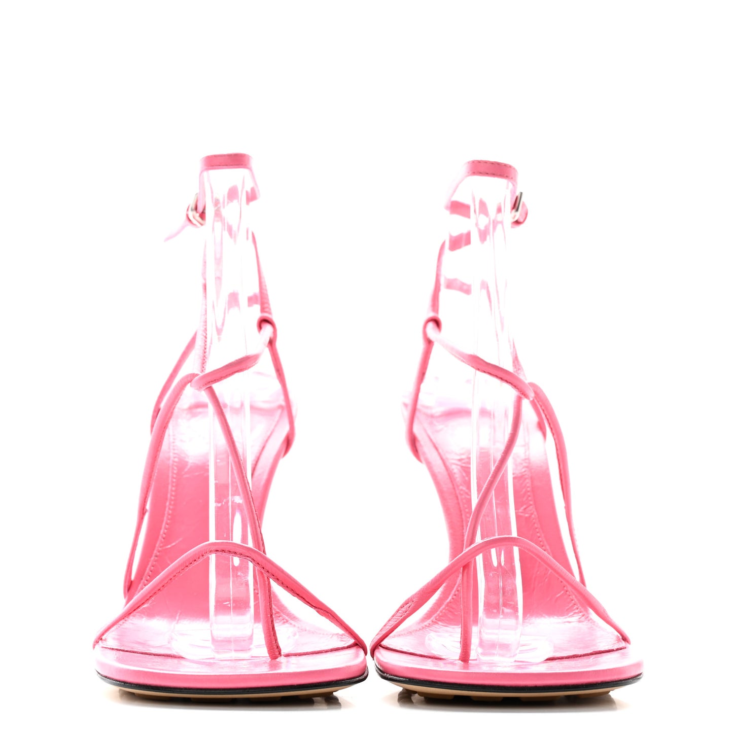 Crush Calfskin The Line 90mm Sandals 36.5 Milkshake
