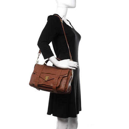 Proenza Schouler Lambskin Medium PS1 Satchel Saddle 2 of 14