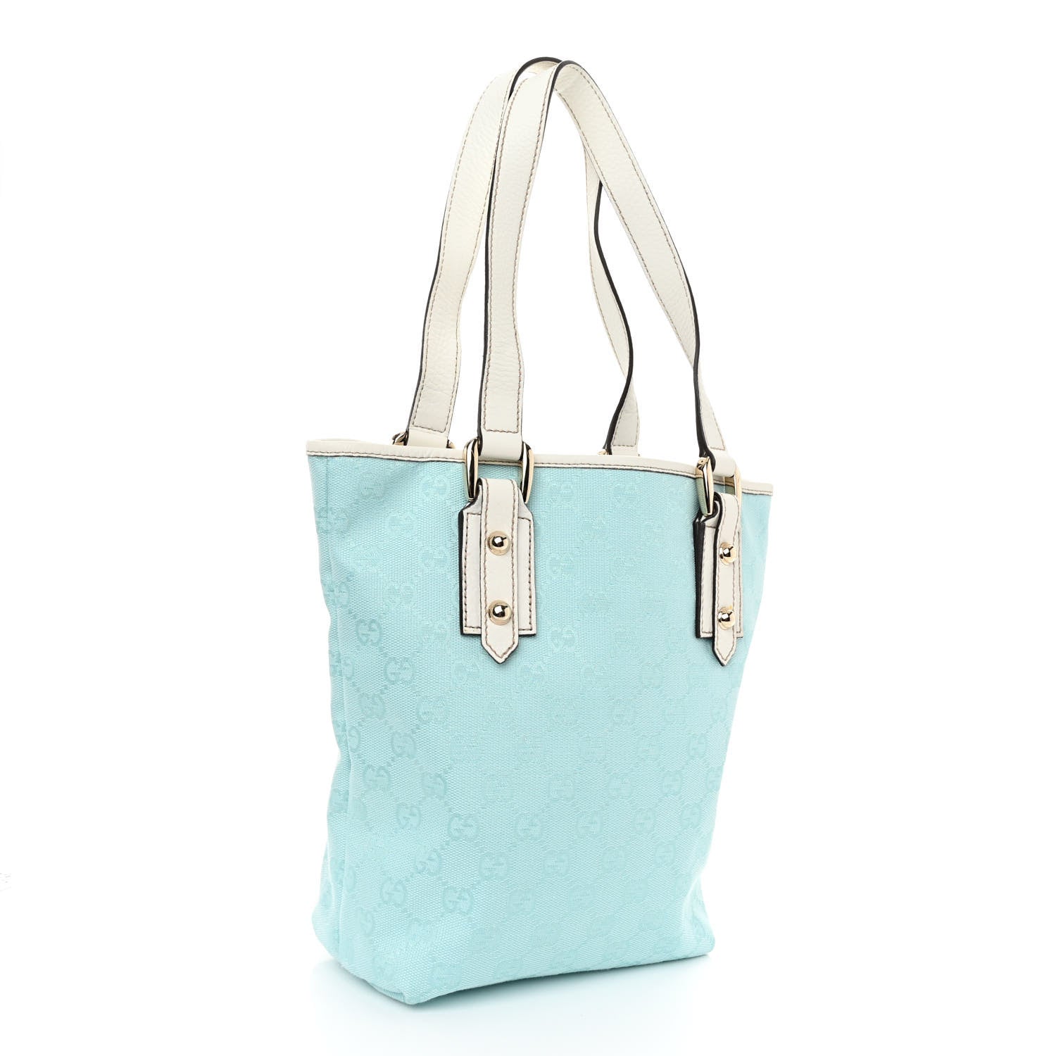 Gucci Monogram Tote Bag Blue 3 of 10