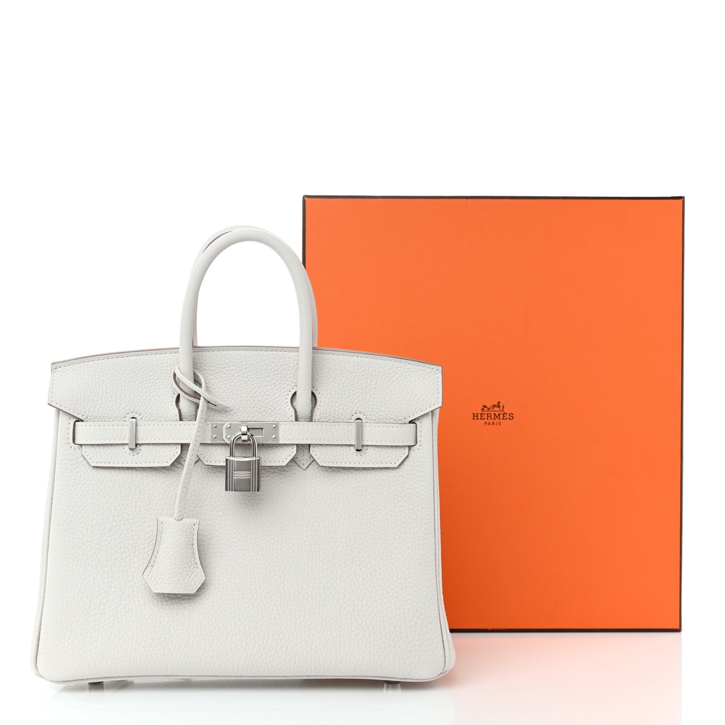 Togo Birkin 25 Gris Pale