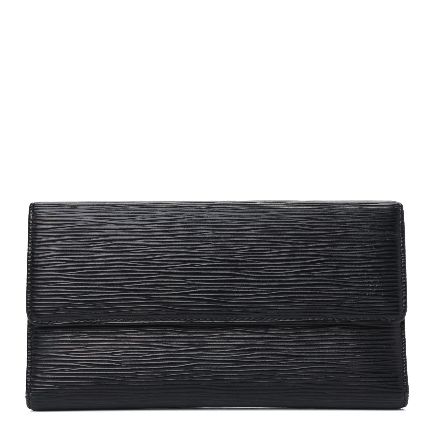 Louis Vuitton Epi Porte Tresor International Wallet Black 1 of 7