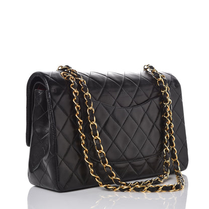 Chanel Lambskin Quilted Medium Double Flap Black 3 of 9