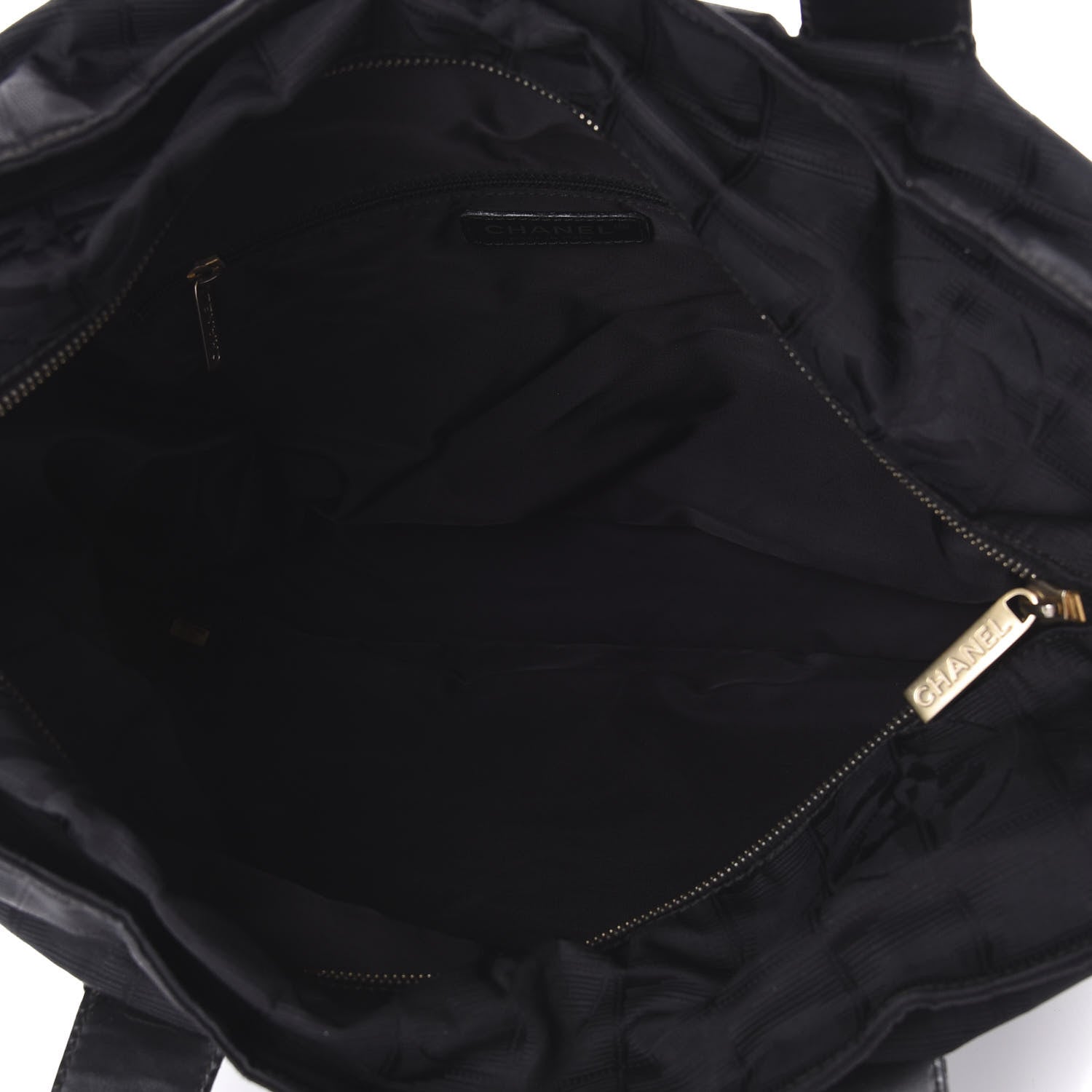 Chanel Nylon Large Travel Tote Black 5 of 10