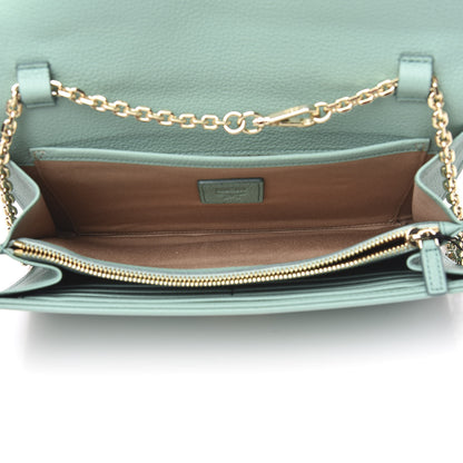 MCM Calfskin Studded Large Crossbody Wallet Mint 5 of 8