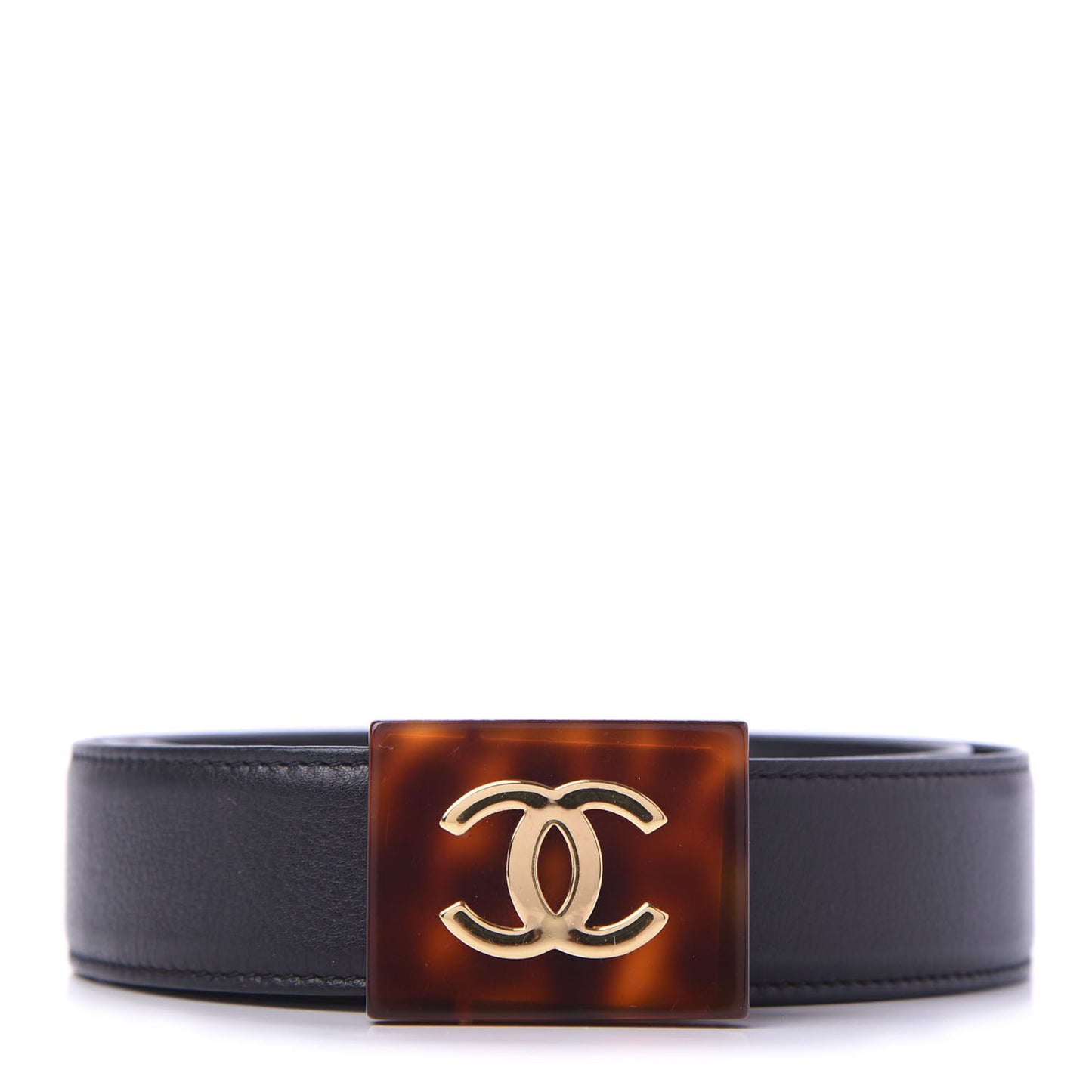 Calfskin Resin CC Belt 75 30 Black