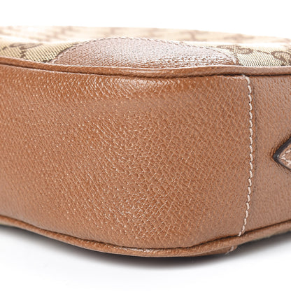 Gucci Monogram Mini Bree Messenger Bag Beige Tabacco 10 of 11