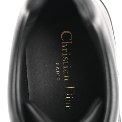 Christian Dior Calfskin Suede Logo Sneakers 38 Black 7 of 9