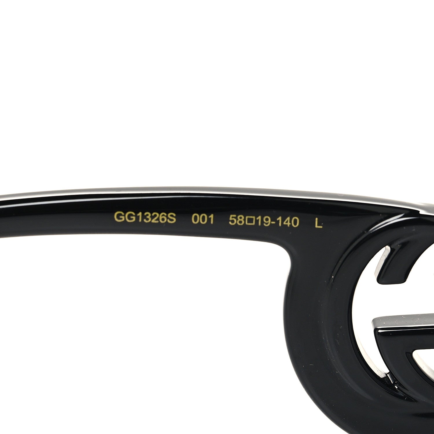 Gucci Acetate Rectangle Frame Sunglasses GG1326S Black 6 of 8