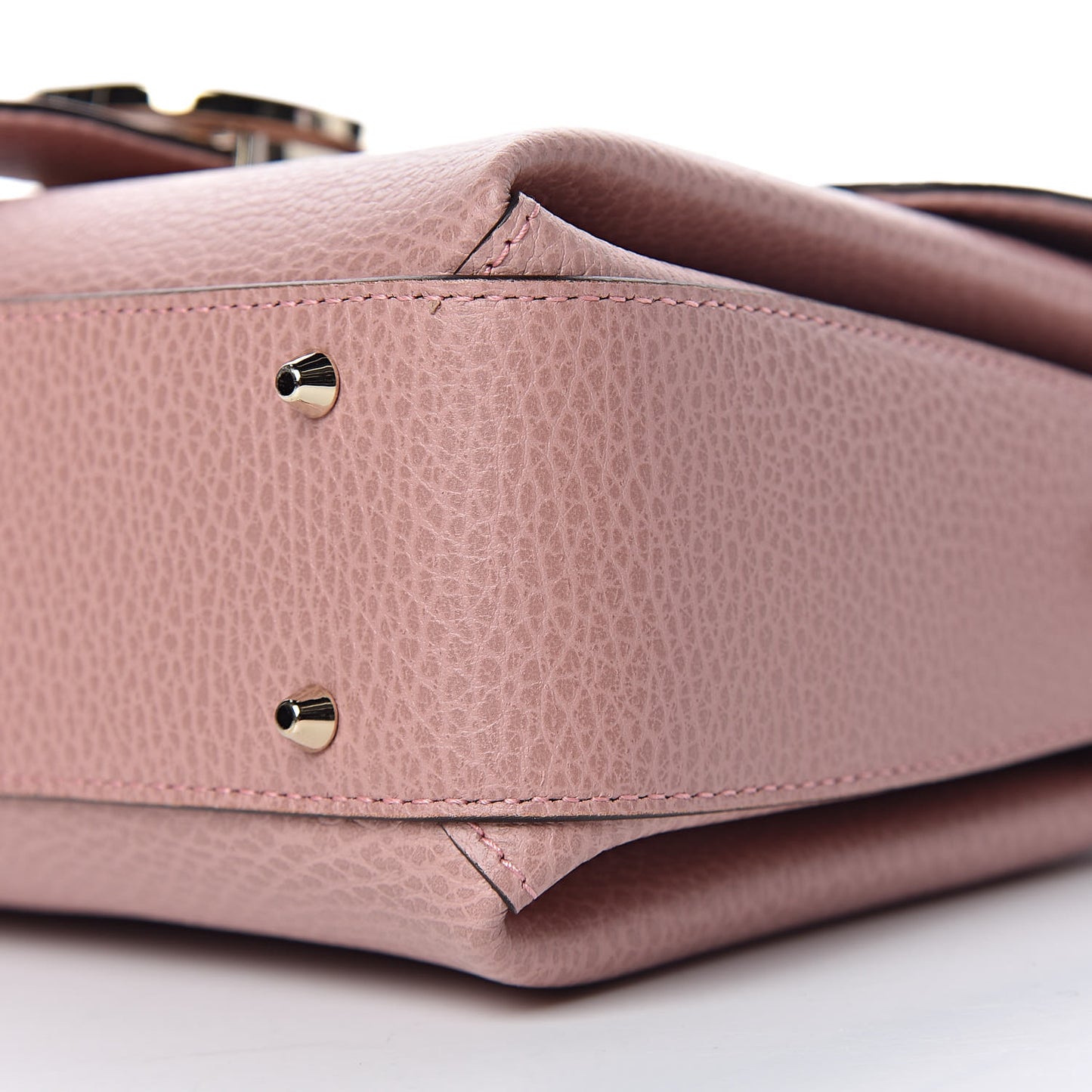 Dollar Calfskin Interlocking G Top Handle Shoulder Bag Soft Pink