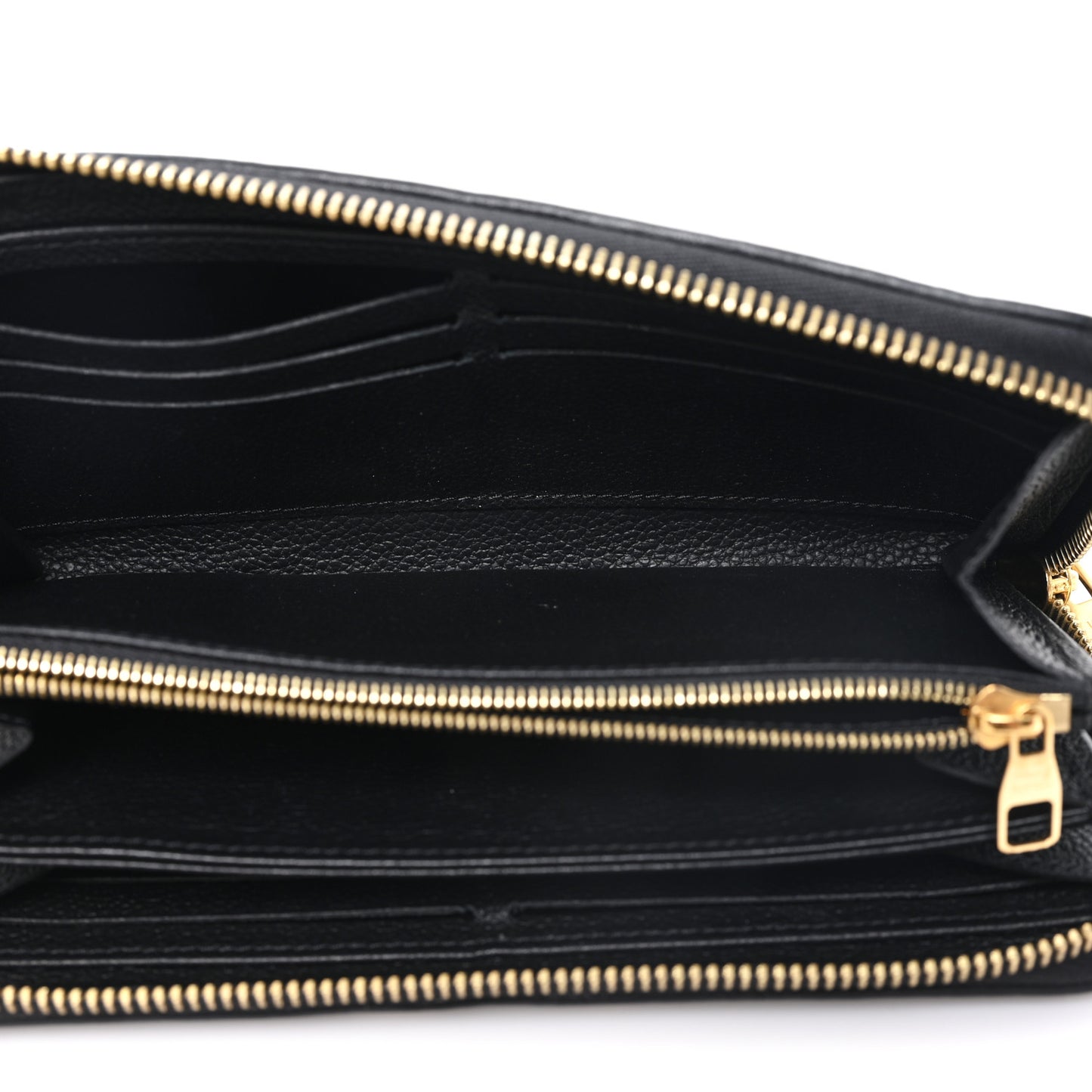 Empreinte Monogram Giant Zippy Wallet Black Beige