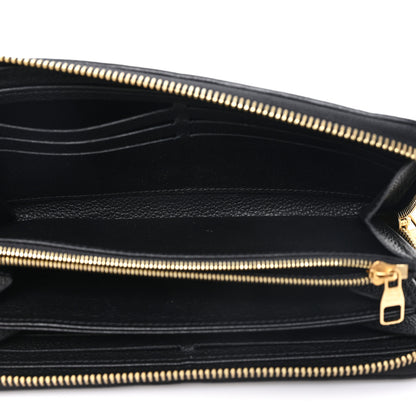 Louis Vuitton Empreinte Monogram Giant Zippy Wallet Black Beige 5 of 6