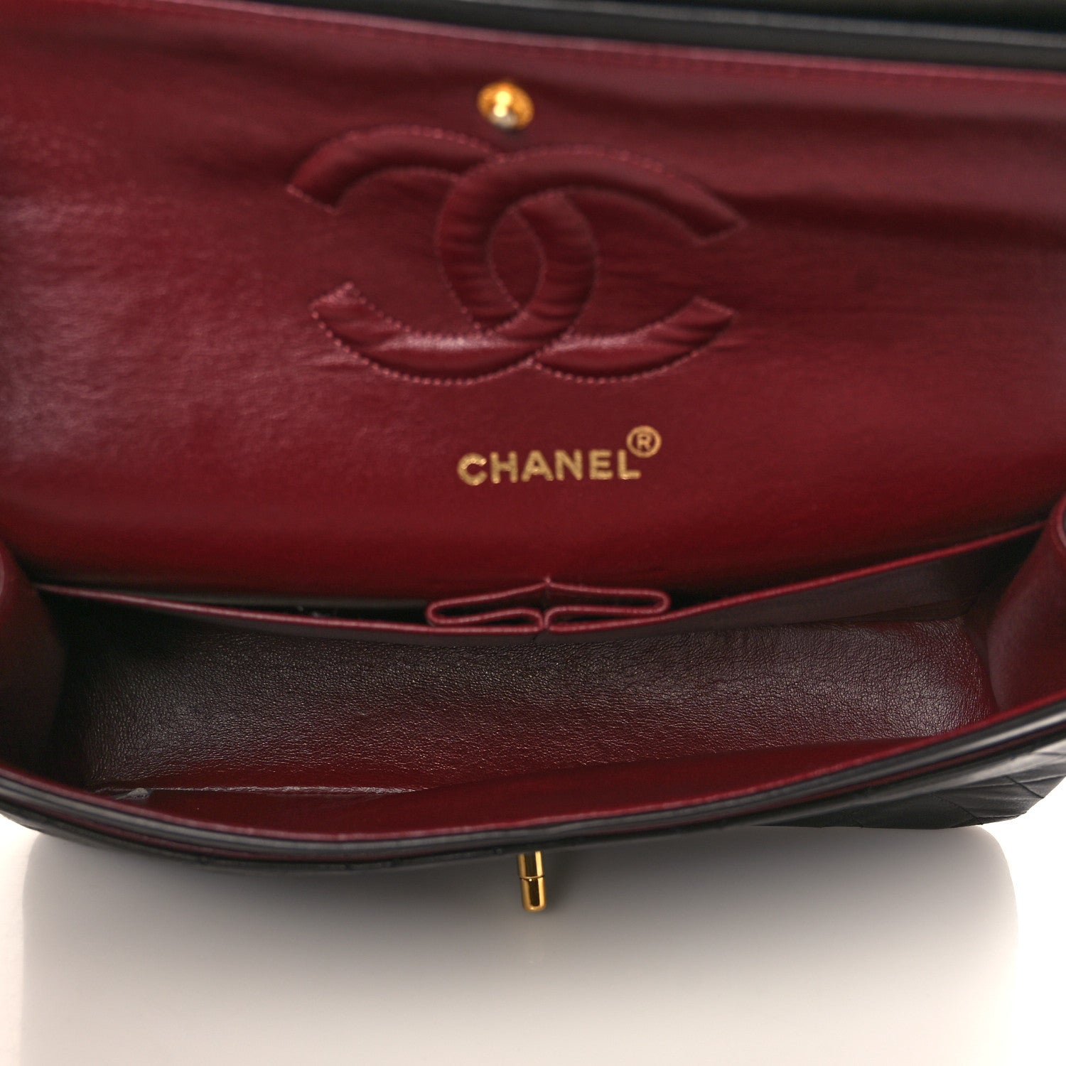 Chanel Lambskin Quilted Medium Double Flap Black 5 of 9