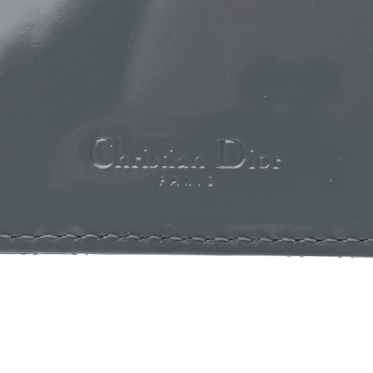 Christian Dior Patent Cannage Lady Dior Card Holder Cloudy Blue 6 of 8