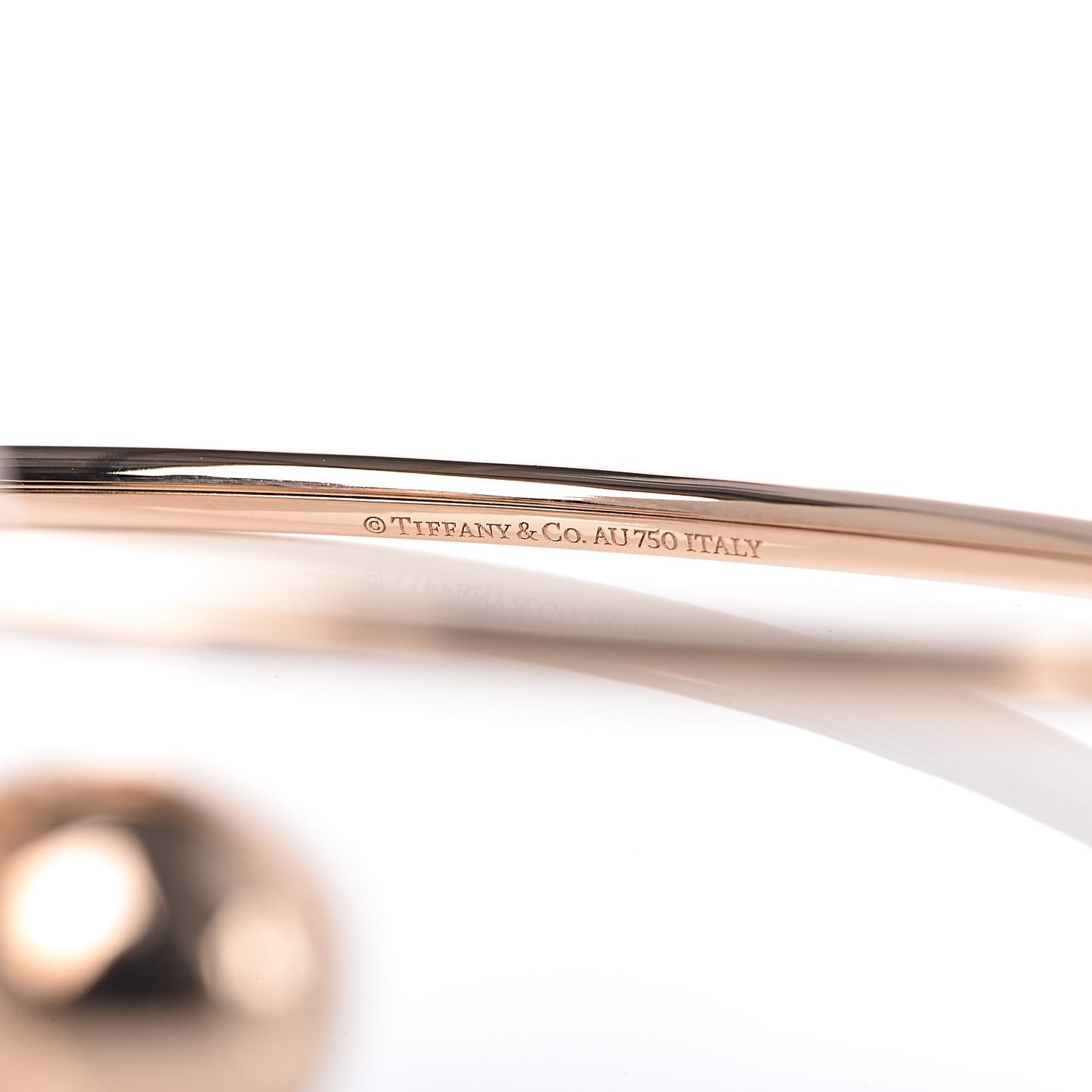 18K Rose Gold 11mm HardWear Ball Bypass Bracelet