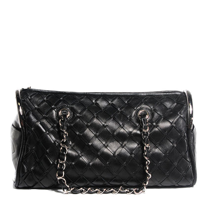 Chanel Lambskin Woven Medium Ultimate Soft Sombrero Bag Black 1 of 7