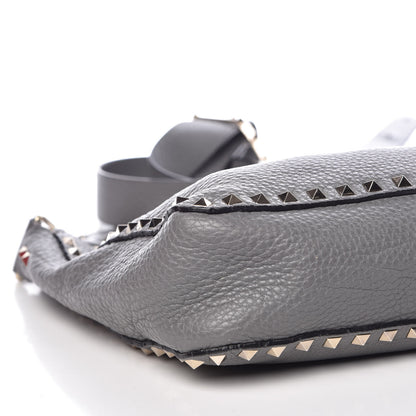 Valentino Garavani Pebbled Calfskin Small Rockstud Flip-Lock Messenger Bag Pebble 9 of 10