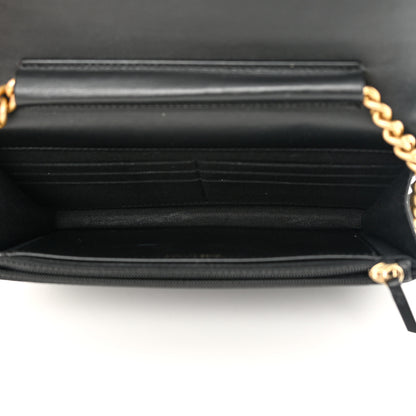 Chanel Caviar Quilted Boy Wallet On Chain WOC Black 5 of 13