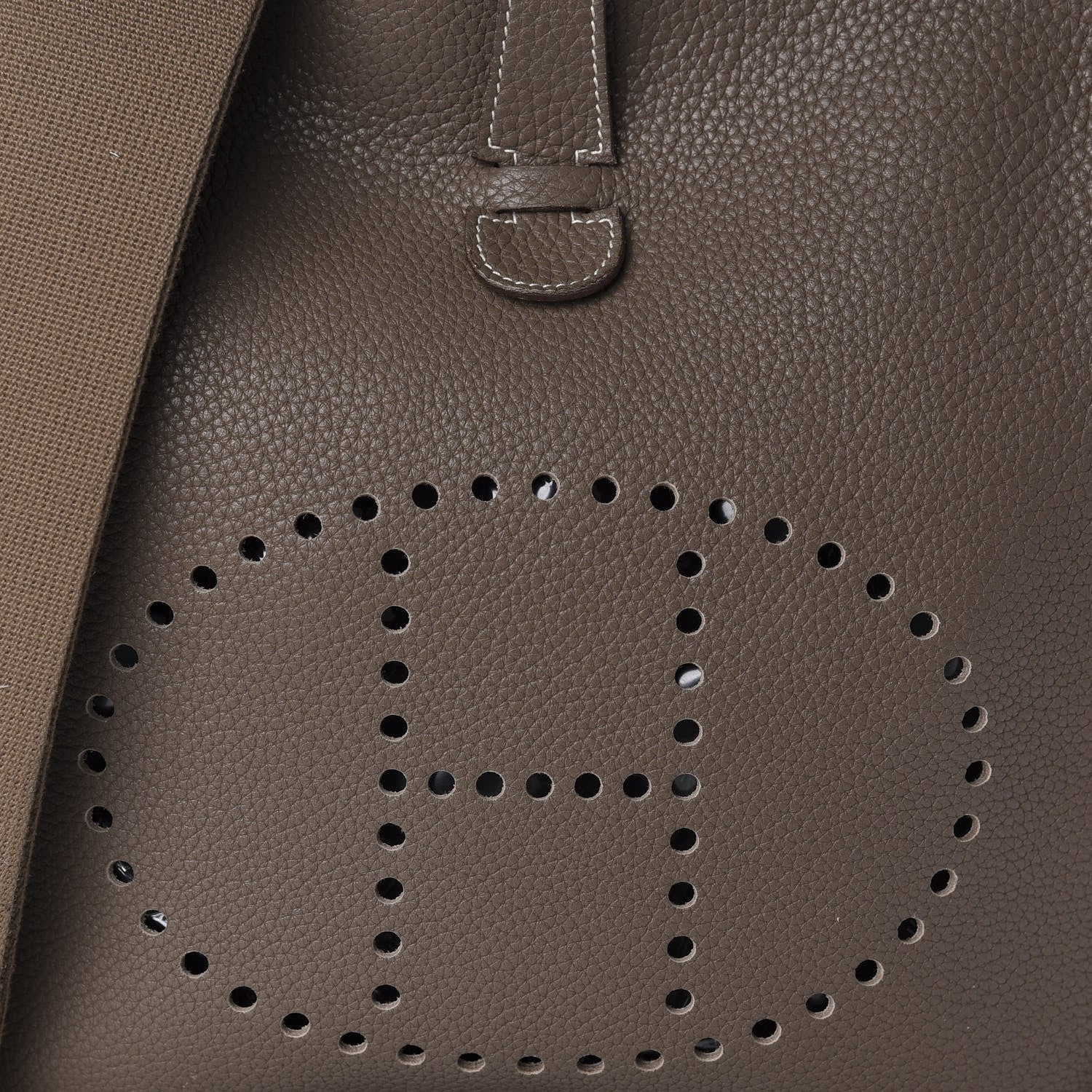 Hermes Taurillon Clemence Evelyne III GM Etoupe 9 of 9