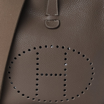 Hermes Taurillon Clemence Evelyne III GM Etoupe 9 of 9
